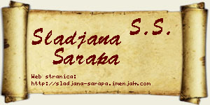 Slađana Sarapa vizit kartica